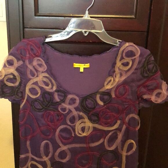 Catherine Malandrino purple silk dress. Size 4 - Picture 6 of 11